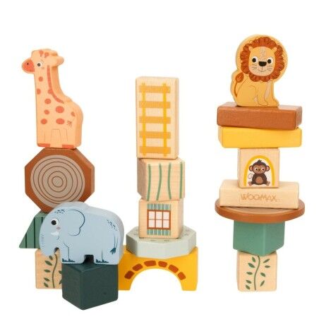 Set di Costruzioni Woomax animali 28 Pezzi (6 Unità)