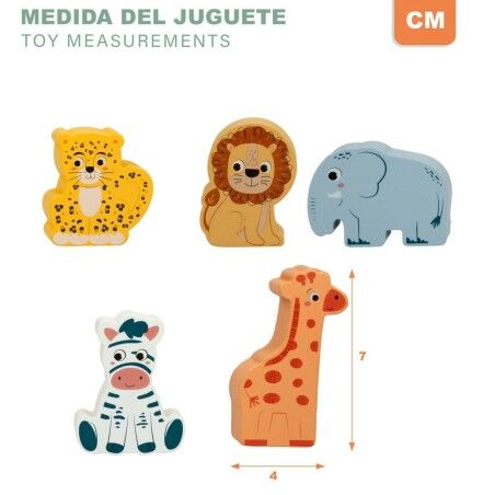 Set di Costruzioni Woomax animali 28 Pezzi (6 Unità)