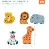 Set di Costruzioni Woomax animali 28 Pezzi (6 Unità)