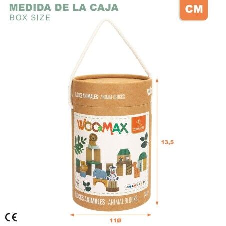 Set di Costruzioni Woomax animali 28 Pezzi (6 Unità)