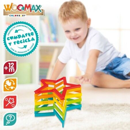 Set di Costruzioni Woomax 100 Pezzi 10 x 0,5 x 1,8 cm (6 Unità)