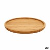 Vassoio per aperitivi Kinvara JWKW-3711-1 Marrone 25 x 1,5 x 25 cm 24,7 x 1,5 x 24,7 cm (12 Unità)