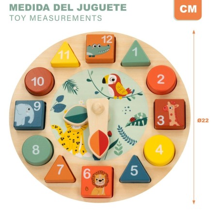 Gioco Educativo Woomax animali Orologio (6 Unità)