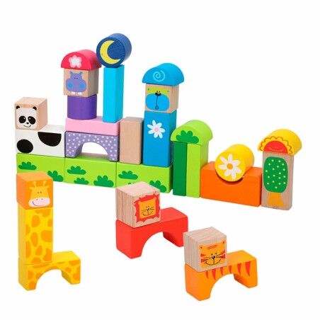 Set di Costruzioni Woomax animali 32 Pezzi (6 Unità)