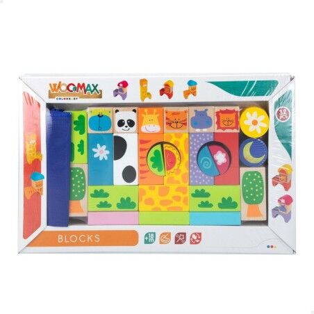 Set di Costruzioni Woomax animali 32 Pezzi (6 Unità)