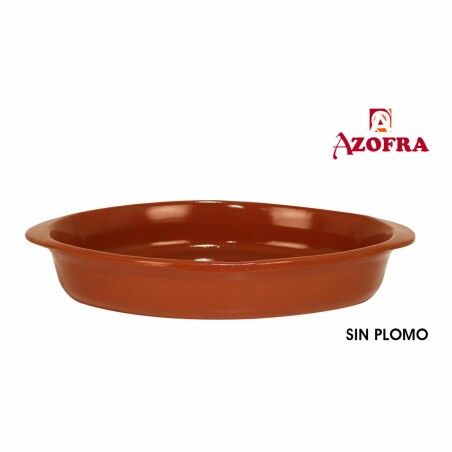 Teglia da Cucina Azofra Argilla cotta Ovale 44 x 26 x 7 cm (4 Unità)