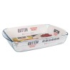 Pirofila da Forno Quttin   Trasparente Vetro Rettangolare 5 L 40,2 x 26,4 x 7 cm (6 Unità)