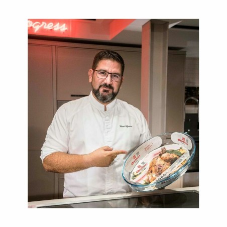 Pirofila da Forno Quttin   Trasparente Vetro Ovale 2,2 L 30,1 x 20,9 x 6,3 cm (4 Unità)