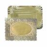 Vassoio per aperitivi Algon Dorato Rettangolare 23 x 29,5 x 1 cm (48 Unità)