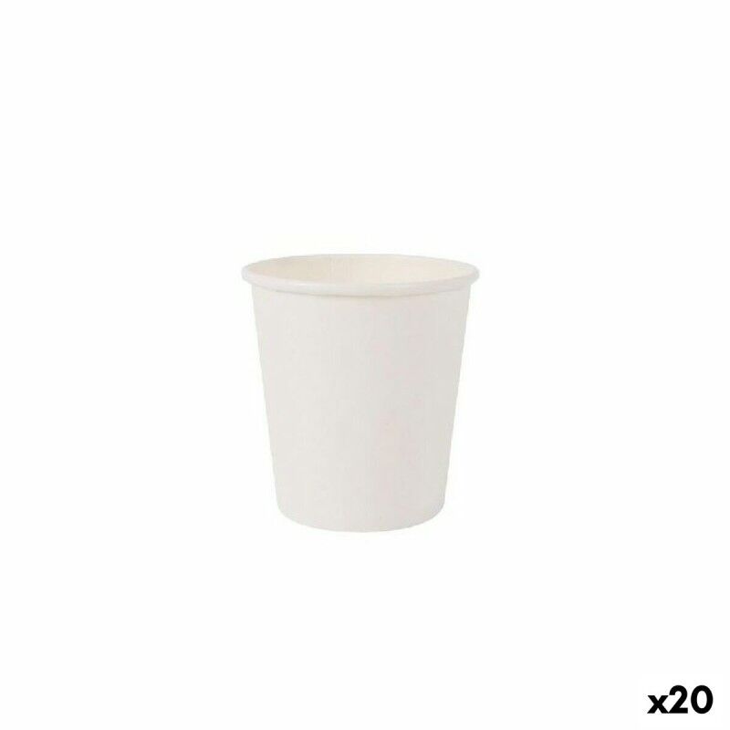 Set di Bicchieri Algon Cartone Bianco 50 Pezzi 120 ml (20 Unità) Set di Bicchieri Algon Cartone Bianco 50 Pezzi 120 ml (20 Unità)