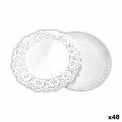 Base per torta Algon Bianco 16 x 16 x 1,5 cm Rotonda (4 Pezzi) (48 Unità)