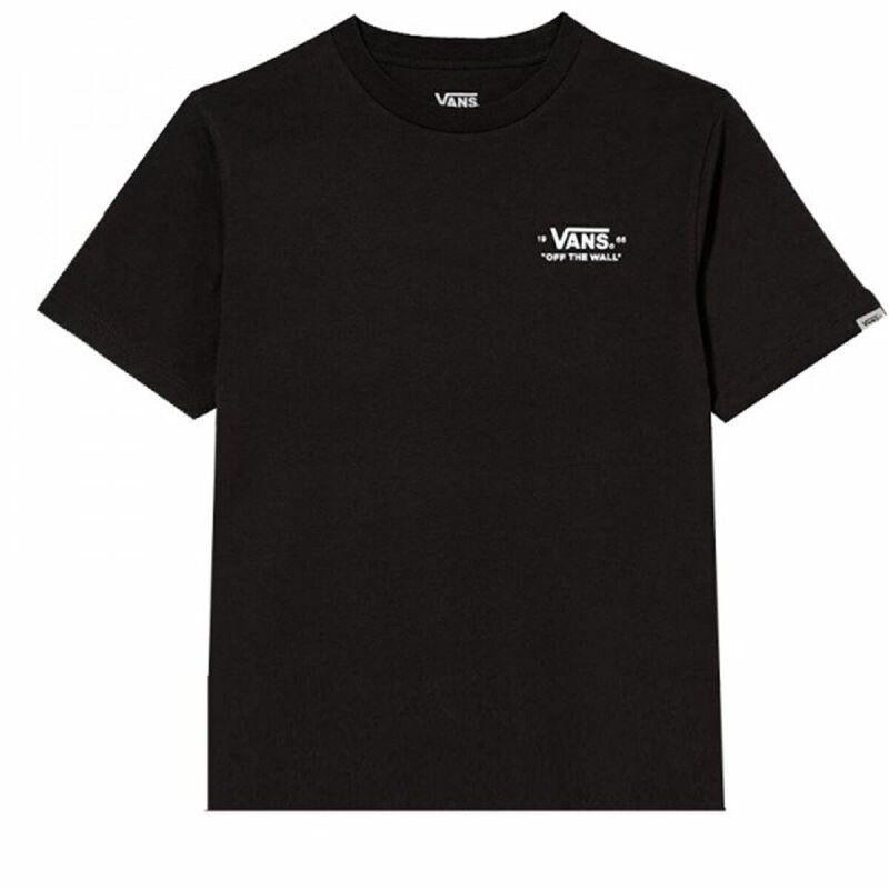 Maglia a Maniche Corte per Bambini Vans Mini Scrip Nero Maglia a Maniche Corte per Bambini Vans Mini Scrip Nero