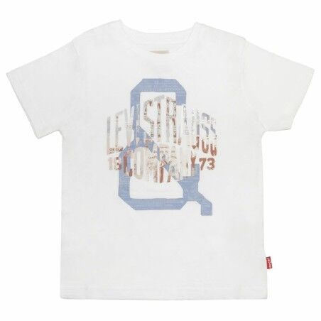 Maglia a Maniche Corte per Bambini Levi's Bianco
