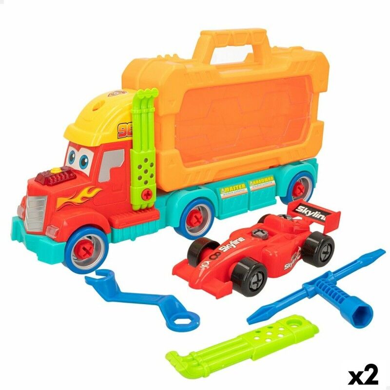Camion Porta-veicoli Colorbaby 43 x 23,5 x 10,5 cm (2 Unità) Camion Porta-veicoli Colorbaby 43 x 23,5 x 10,5 cm (2 Unità)