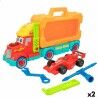 Camion Porta-veicoli Colorbaby 43 x 23,5 x 10,5 cm (2 Unità)