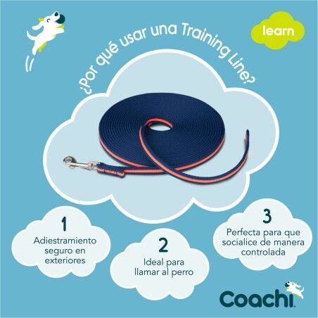 Guinzaglio da addestramento Coachi Azzurro 10m Allenamento