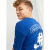 Maglia a Maniche Corte per Bambini Jack & Jones Jorcole Back Print Blu scuro