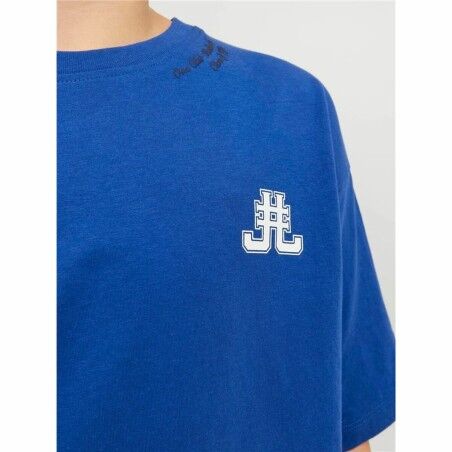 Maglia a Maniche Corte per Bambini Jack & Jones Jorcole Back Print Blu scuro