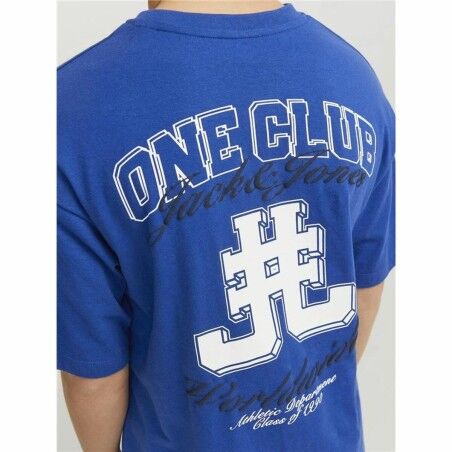 Maglia a Maniche Corte per Bambini Jack & Jones Jorcole Back Print Blu scuro