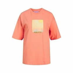 Maglia a Maniche Corte Donna Jack & Jones Jxpaige Arancio
