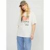 Maglia a Maniche Corte Donna Jack & Jones Jxpaige Bianco
