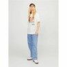 Maglia a Maniche Corte Donna Jack & Jones Jxpaige Bianco