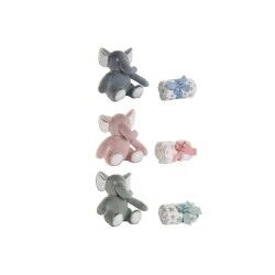 Set Regalo per Neonati Home ESPRIT Azzurro Verde Rosa Poliestere (3 Unità)