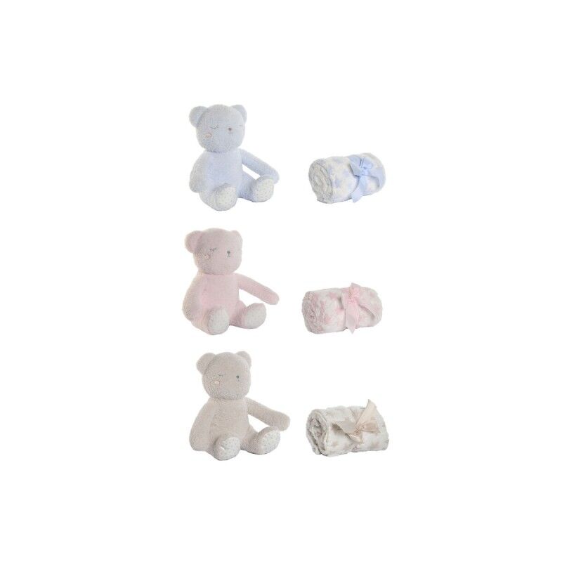 Set Regalo per Neonati Home ESPRIT Azzurro Beige Rosa Poliestere (3 Unità) Set Regalo per Neonati Home ESPRIT Azzurro Beige Rosa Poliestere (3 Unità)