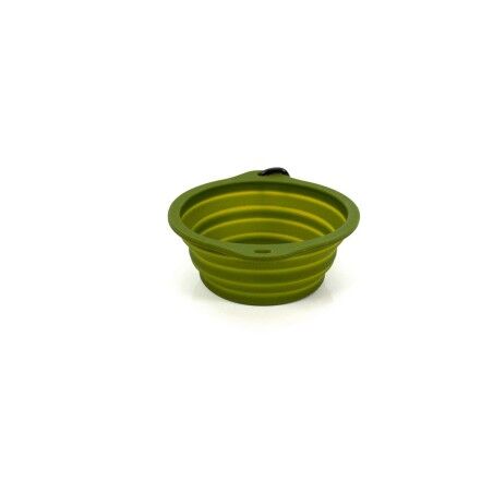 Ciotola Pieghevole per Animali Domestici Gloria Verde Silicone Alluminio 550 ml