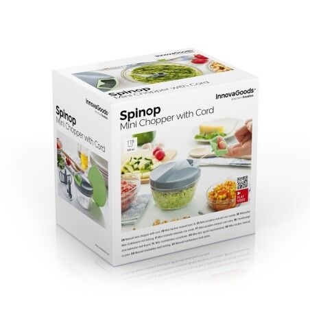 Mini Tritatutto Manuale con Corda Spinop InnovaGoods