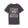 Maglia a Maniche Corte per Bambini Puma Viola