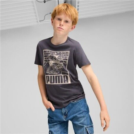 Maglia a Maniche Corte per Bambini Puma Viola