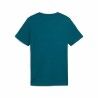 Maglia a Maniche Corte per Bambini Puma Ess+ Mid 90S Graphic Azzurro