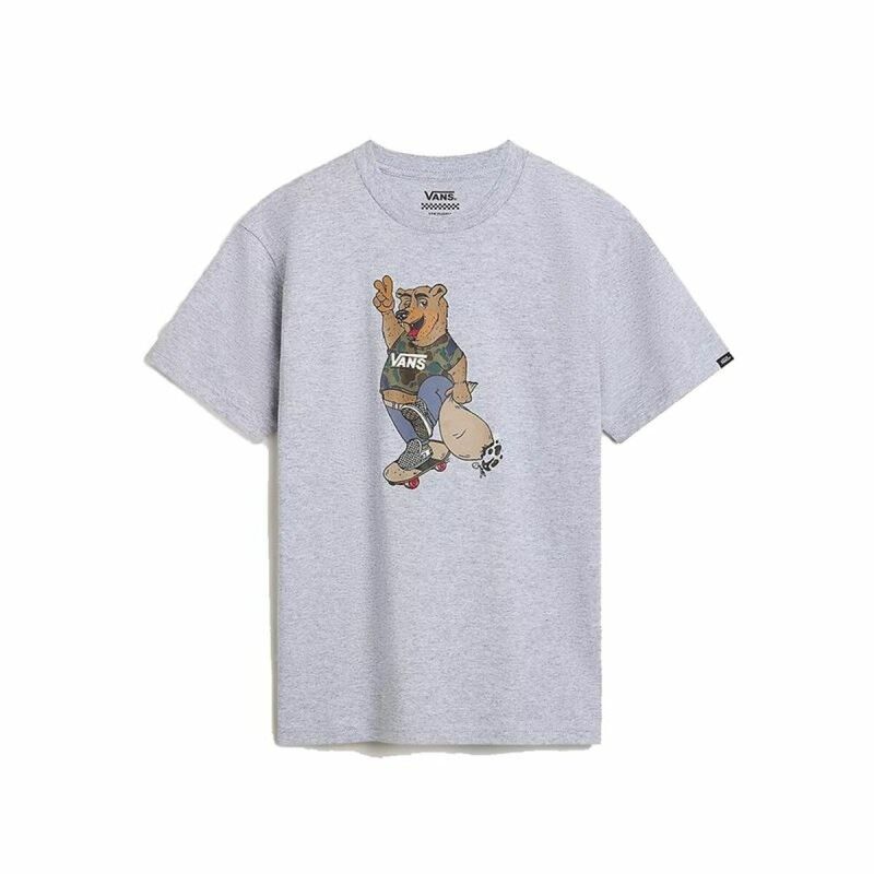 Maglia a Maniche Corte per Bambini Vans Peace Oso Crew Grigio Maglia a Maniche Corte per Bambini Vans Peace Oso Crew Grigio