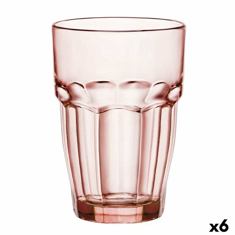 Bicchiere Bormioli Rocco Rock Bar Arancio Vetro 370 ml (6 Unità) Bicchiere Bormioli Rocco Rock Bar Arancio Vetro 370 ml (6 Unità)