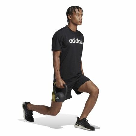 Pantaloni Corti Sportivi da Uomo Adidas Hiit 3S Nero 9"