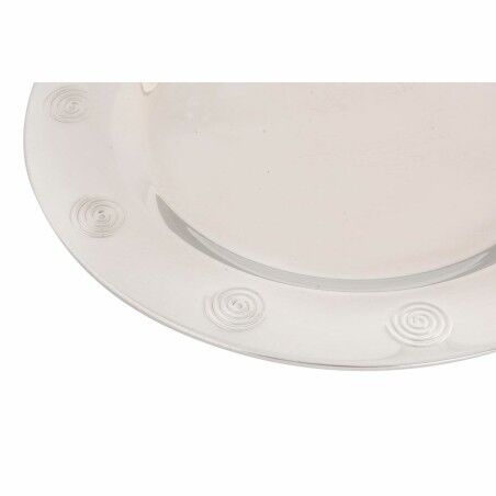 Sotto Piatto DKD Home Decor Acciaio inossidabile Plastica Argentato 30 x 30 x 0,5 cm