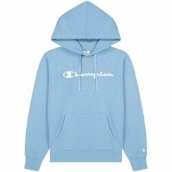 Felpa con Cappuccio Donna Champion Azzurro