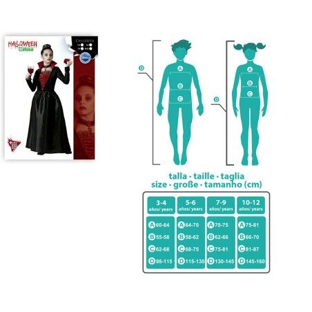 Costume per Bambini Vampiro Donna 10-12 Anni