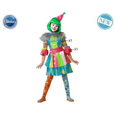 Costume per Bambini Pagliaccio Donna