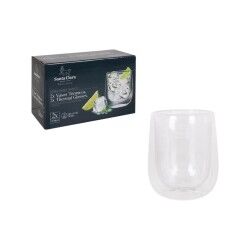 Set di Bicchieri Inde Santa Clara Vetro Borosilicato 250 ml 2 Pezzi