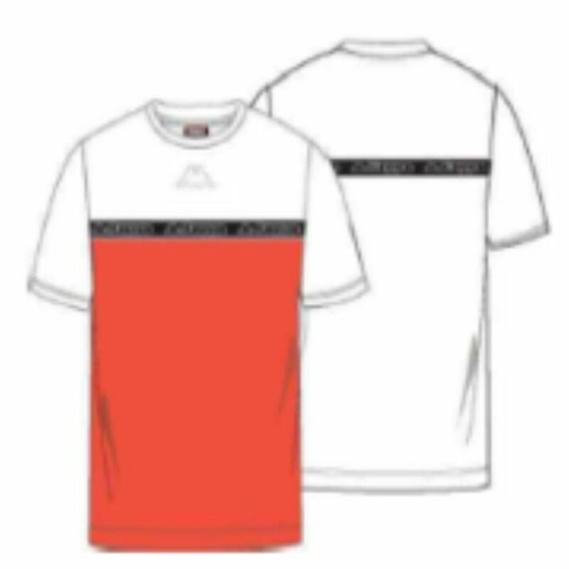 Maglia a Maniche Corte Uomo Kappa Tape Darin Azzurro Maglia a Maniche Corte Uomo Kappa Tape Darin Azzurro