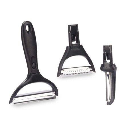Set di Pelapatate Kinvara KT190129 Acciaio inossidabile polipropilene ABS Testine Intercambiabili 3 Pezzi (24 Unità)
