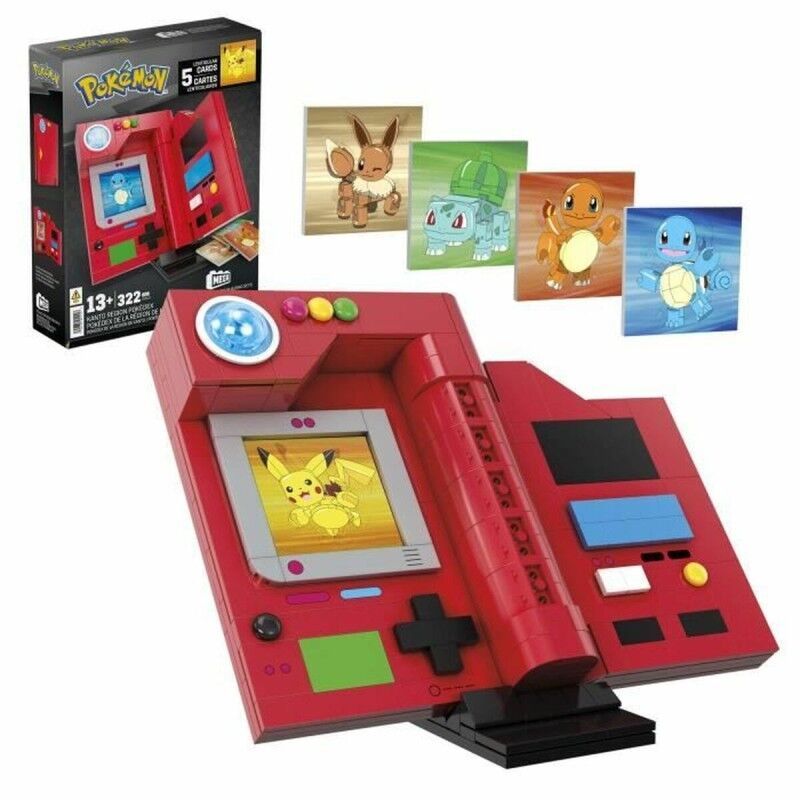Set di Costruzioni Megablocks MEGA-Pokémon-Pokédex of the Kanto region-322 pieces HYM37 Set di Costruzioni Megablocks MEGA-Pokémon-Pokédex of the Kanto region-322 pieces HYM37