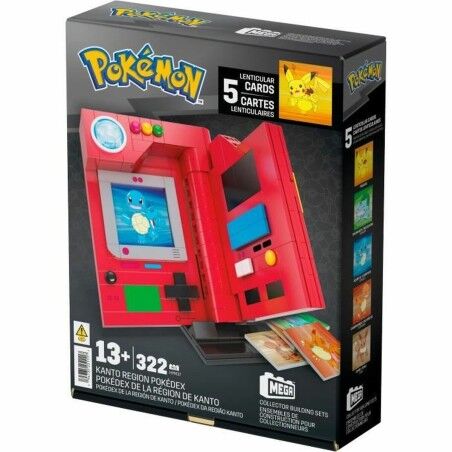 Set di Costruzioni Megablocks MEGA-Pokémon-Pokédex of the Kanto region-322 pieces HYM37