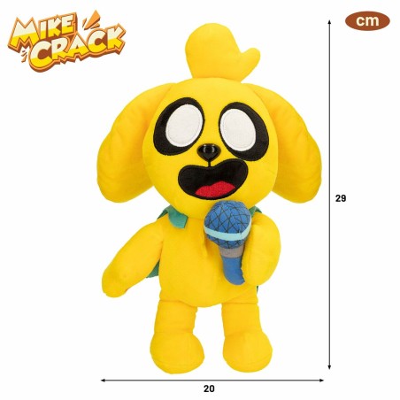 Peluche con Suono Mikecrack Giallo 29 cm