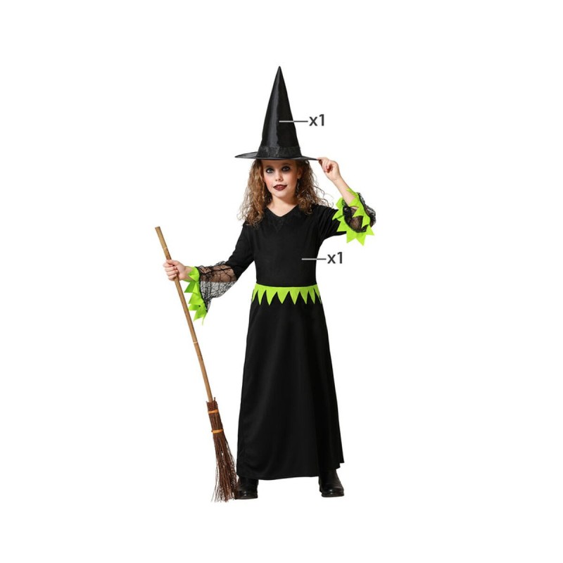 Costume per Bambini Verde Strega Costume per Bambini Verde Strega