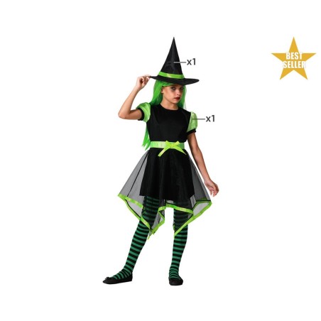 Costume per Bambini Verde Strega