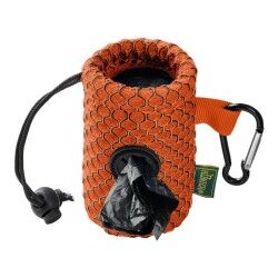 Dispenser di Buste per Animali Domestici Hunter Arancio Portaborse Rete