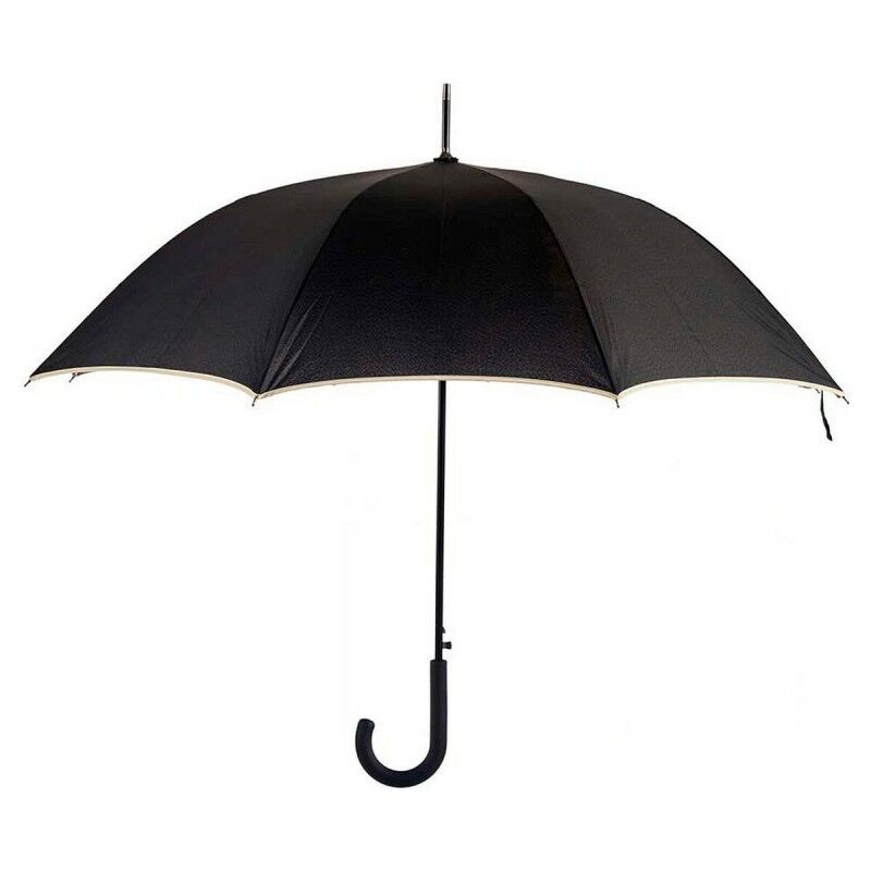 Ombrelli Nero Crema Metallo (95 x 95 x 86 cm) Ombrelli Nero Crema Metallo (95 x 95 x 86 cm)